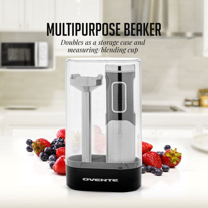 Ovente 200W Cordless Hand Blender HR981B