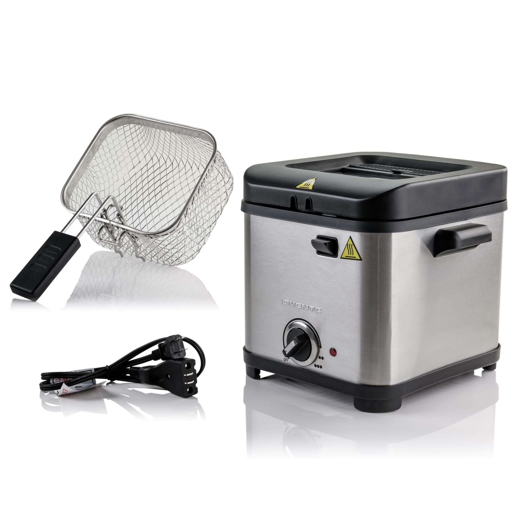 Ovente 1.5 L Stainless Steel Deep Fryer FDM26151BR