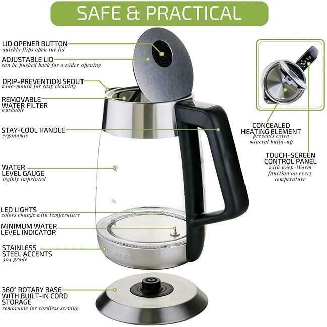 Ovente Glass Electric Kettle