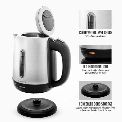 Ovente 1.2 Liter Electric Hot Water Kettle KS22S