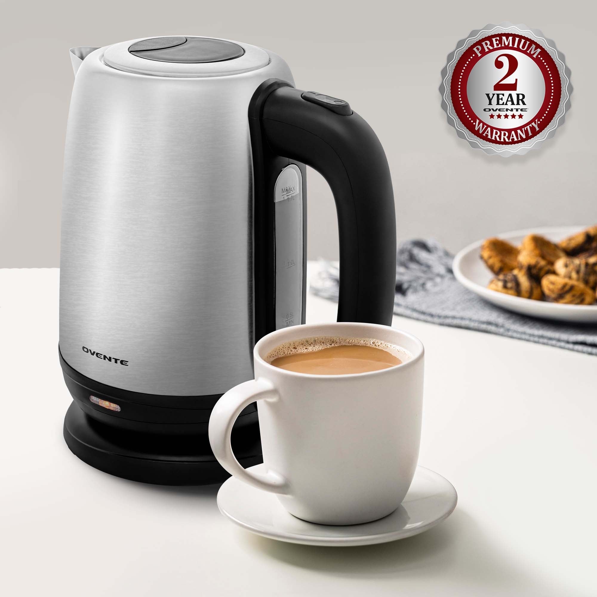 Ovente 1.7 Liter Electric Hot Water Kettle KS27S