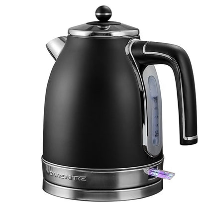 Ovente Electric Kettle, 1.7L, Matte Stainless Steel & BPA-Free, Removable Anti-Scale Filter