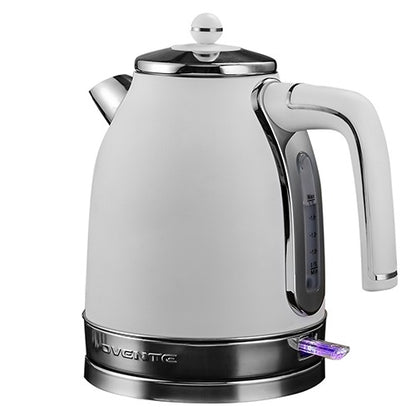 Ovente Electric Kettle, 1.7L, Matte Stainless Steel & BPA-Free, Removable Anti-Scale Filter