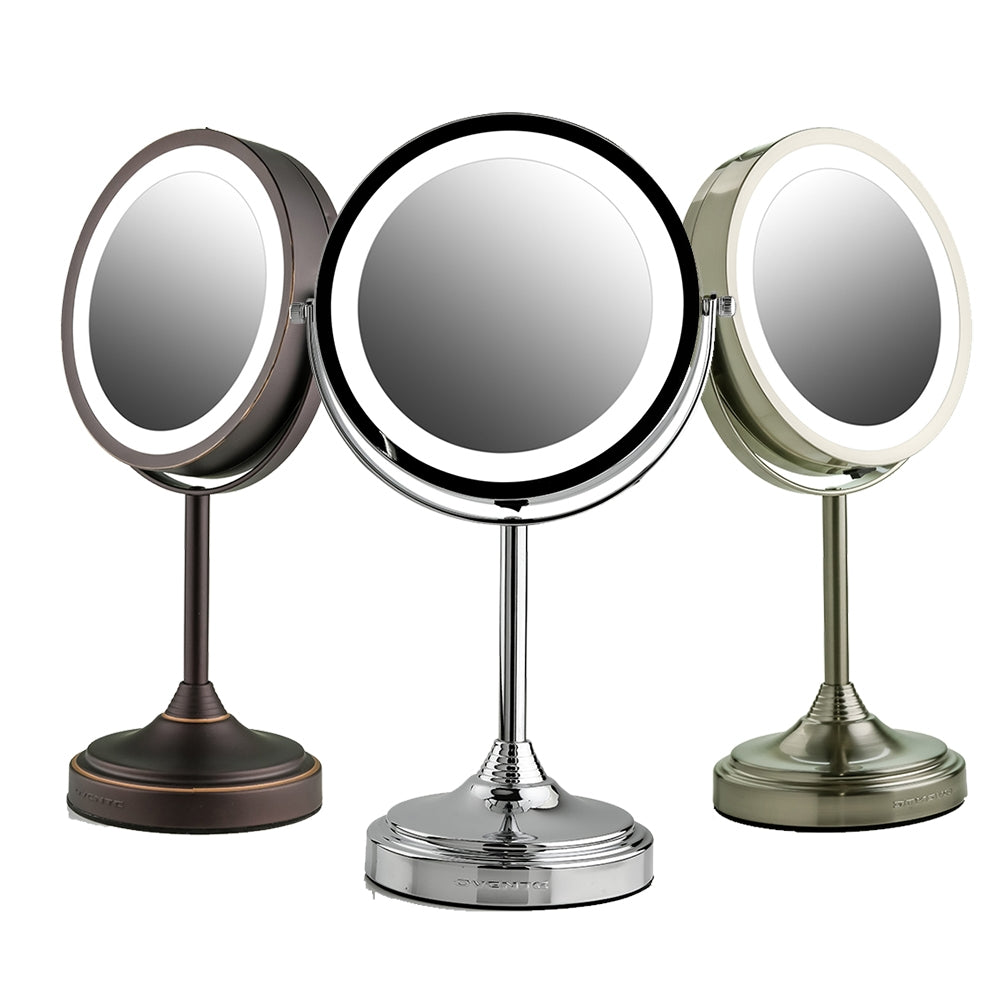 Ovente 7” Double Sided Tabletop Vanity Mirror with LED Light MCT70 Series