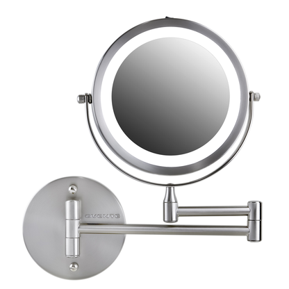 Ovente 7” Double Sided Wall-Mounted Vanity Mirror with LED Light MFW70 Series