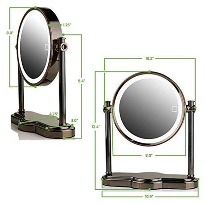 LED Lighted Tabletop Vanity Mirror