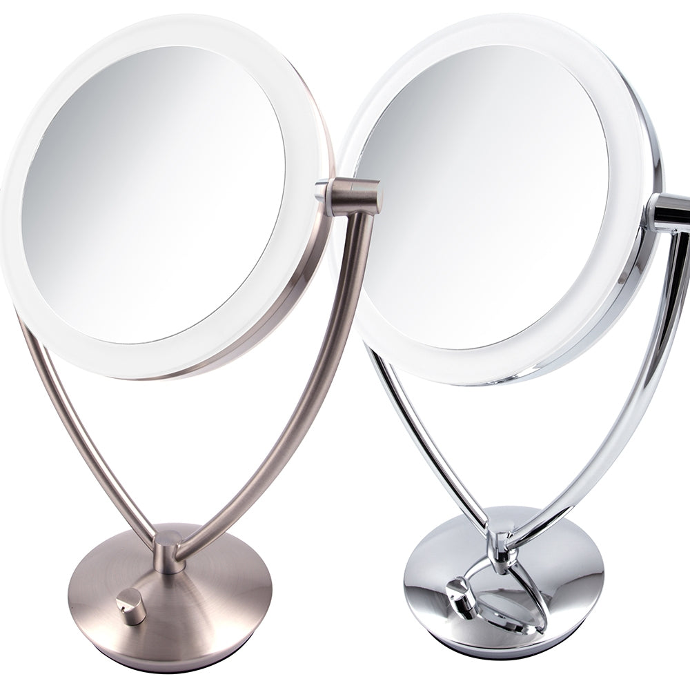 Ovente 7.5” Double Sided Tabletop Vanity Mirror with LED Light MLT75 Series