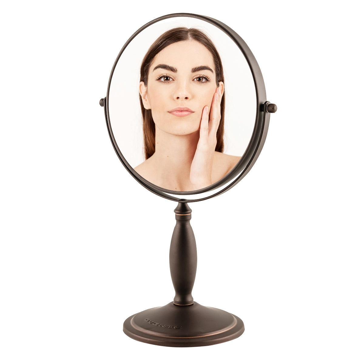Ovente 8” Double Sided Tabletop Vanity Mirror MNLAT80ABZ1X7X