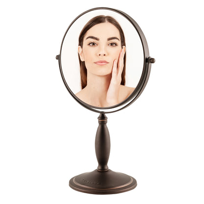 Ovente 8” Double Sided Tabletop Vanity Mirror MNLAT80ABZ1X7X