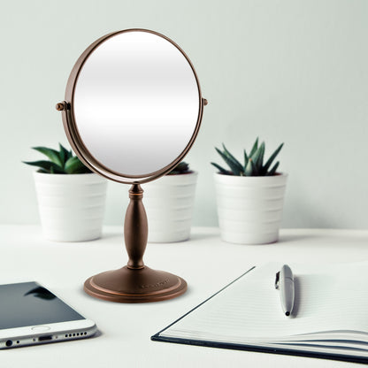 Ovente 8” Double Sided Tabletop Vanity Mirror MNLAT80ABZ1X7X