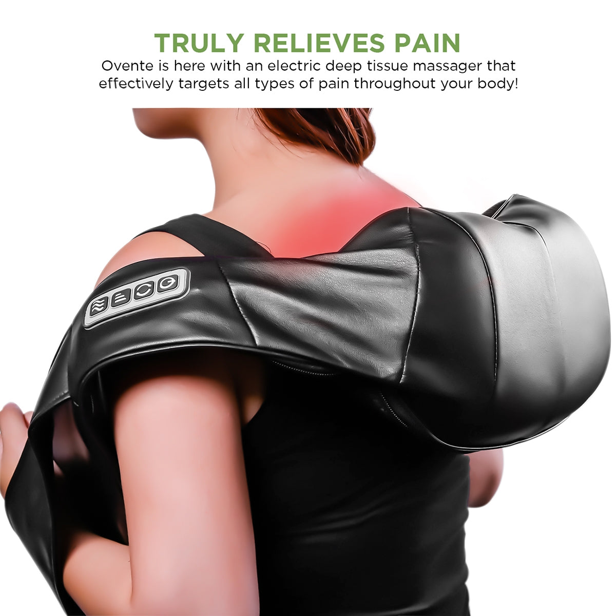 Ovente Shiatsu Neck and Back Massager NM4718B