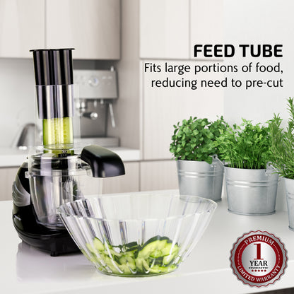 Ovente 1.5 Cup Mini Food Processor PF1007B