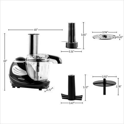 Ovente 1.5 Cup Mini Food Processor PF1007B