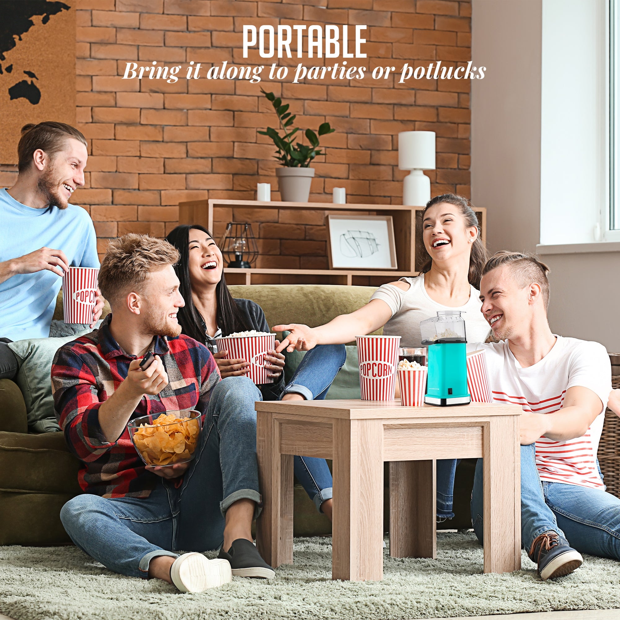 Ovente 16-Cup Hot Air Popcorn Maker PM11T