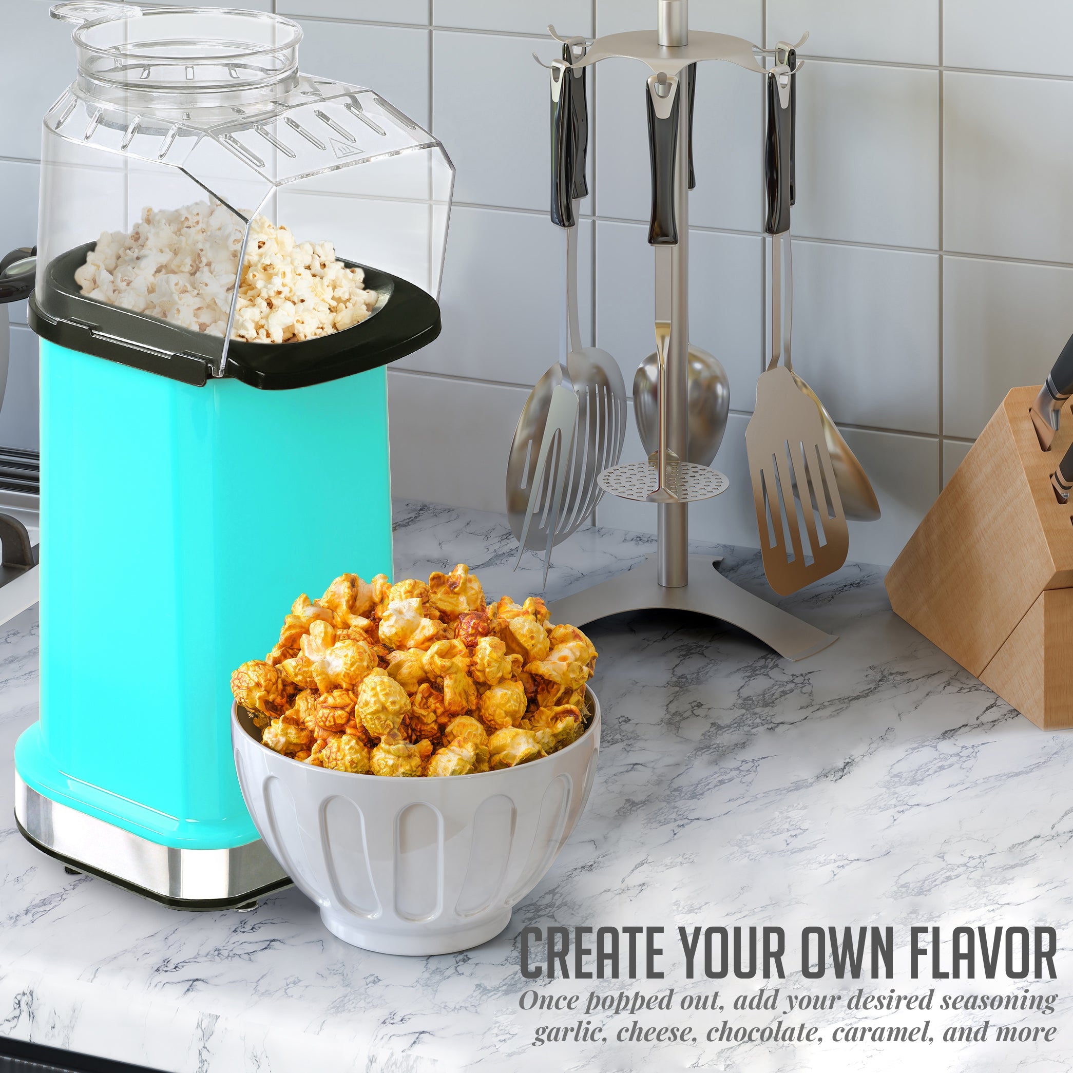 Ovente 16-Cup Hot Air Popcorn Maker PM11T