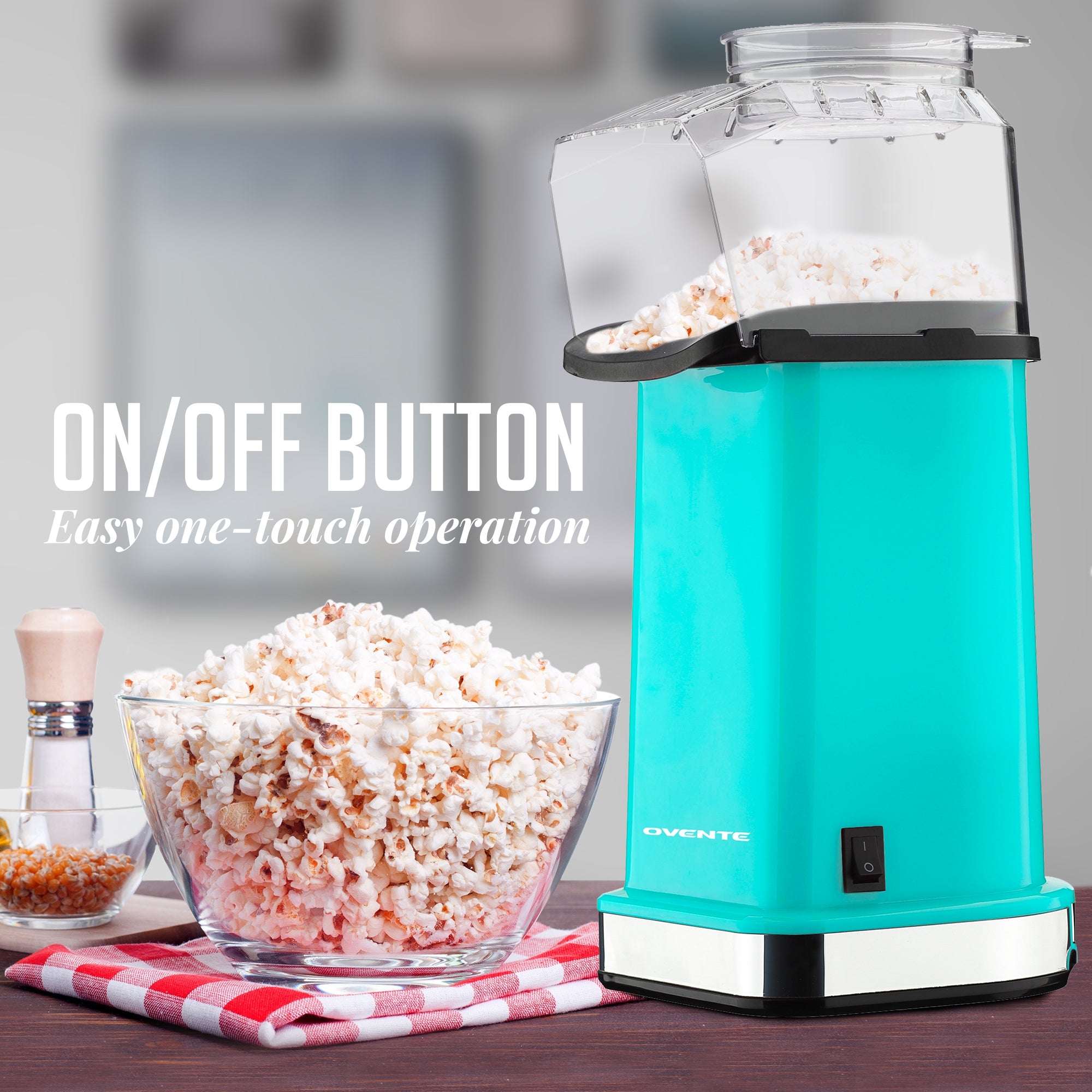 Ovente 16-Cup Hot Air Popcorn Maker PM11T