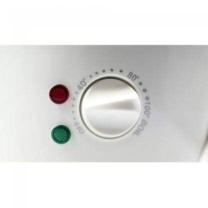 Ovente Stainless Steel Samovar Tea Maker with Ceramic Teapot