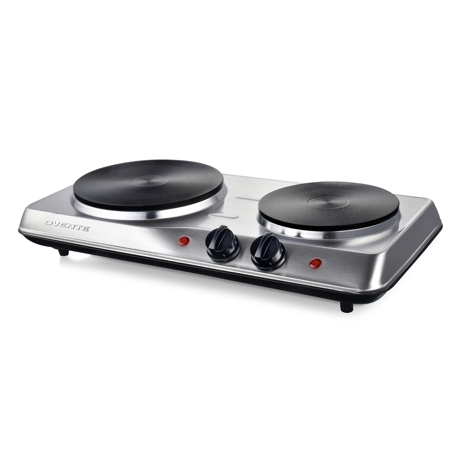 Ovente Electric Double Burner Cooktop BGS102S