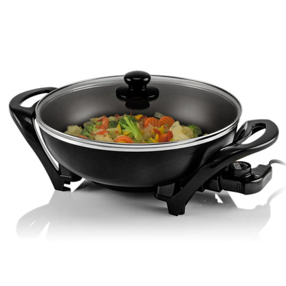 Ovente 13” Electric Skillet with Glass Lid SK3113