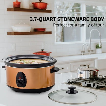 Ovente 3.5L Slow Cooker with Stoneware Crock