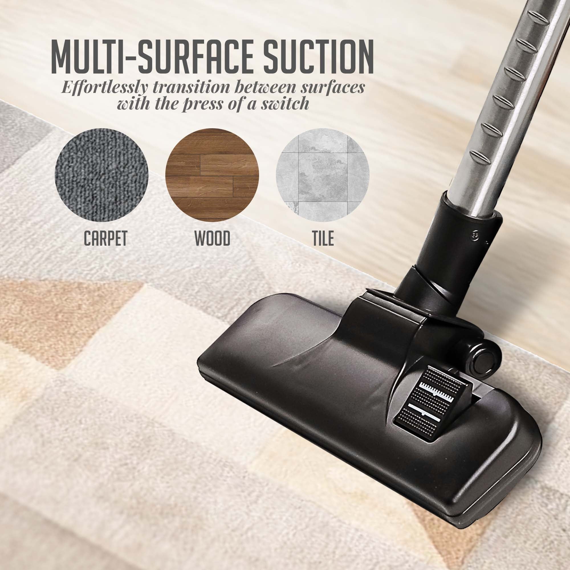 Ovente Bagless Canister Vacuum Cleaner ST2010