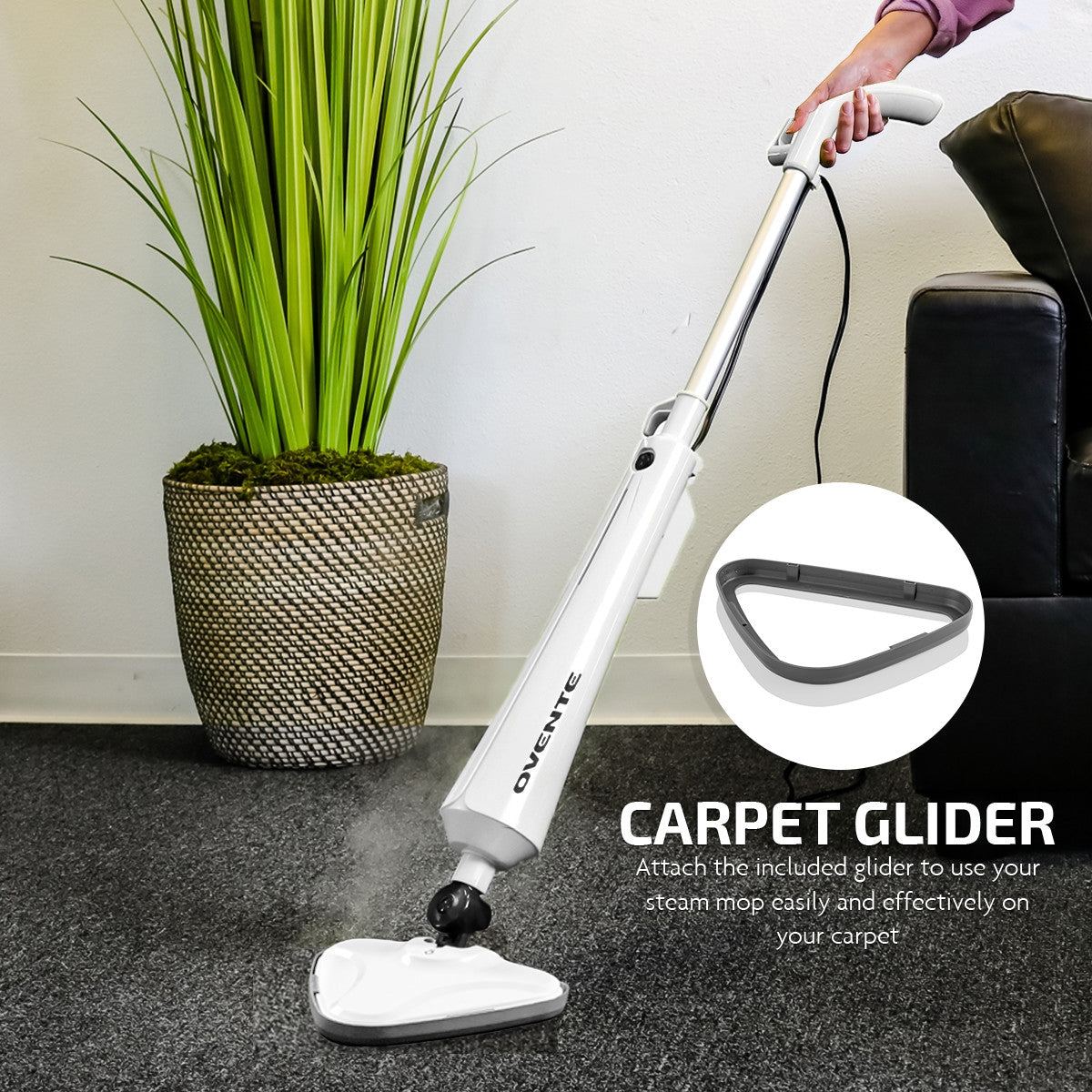 Ovente Electric Steam Mop ST405W