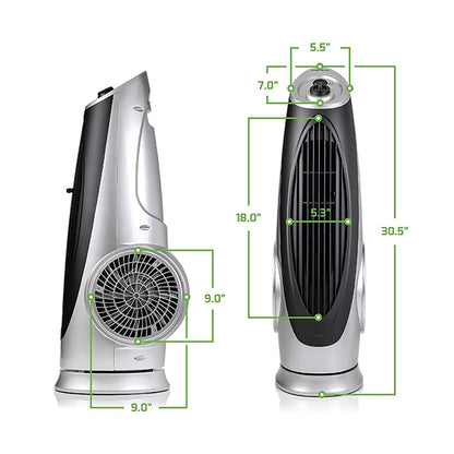 Cool-Breeze Tower Fan with Oscillating Function