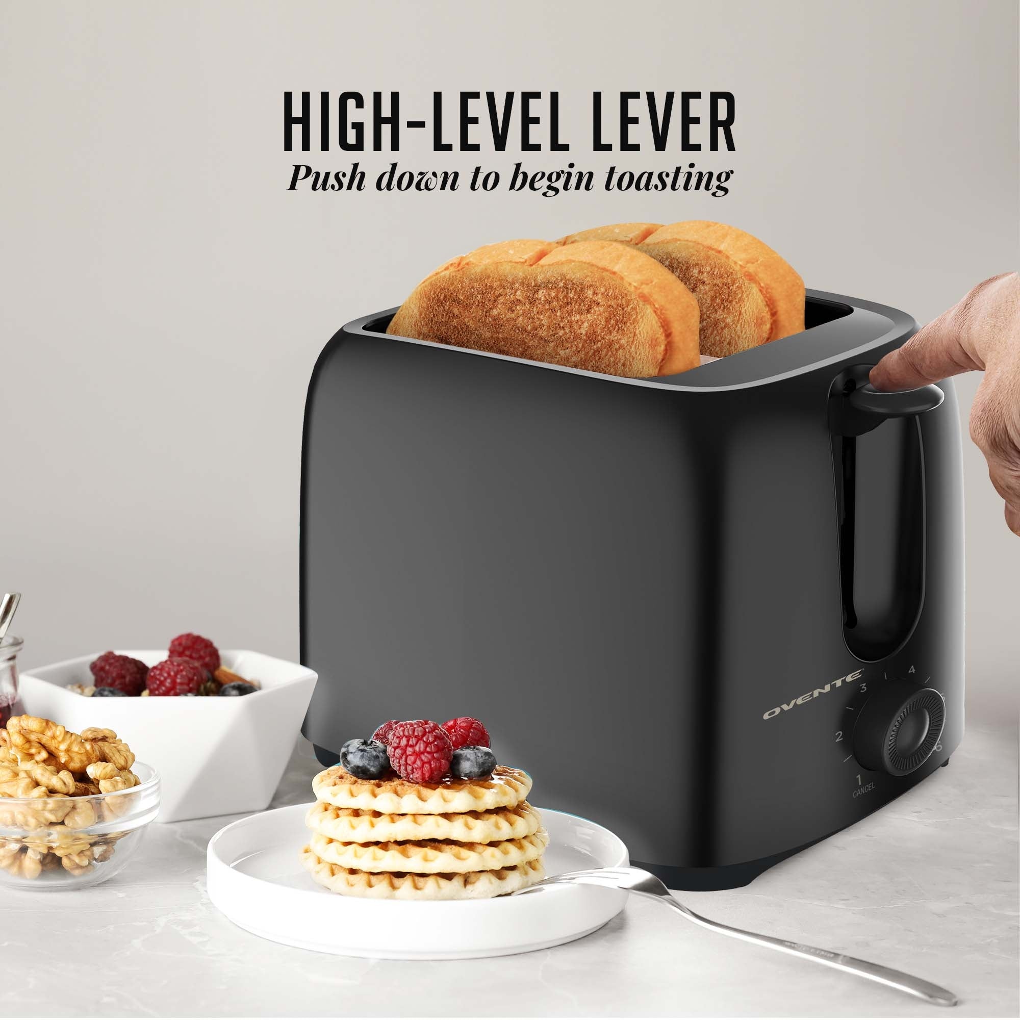 Ovente 2-Slice Electric Toaster Machine TP2210B