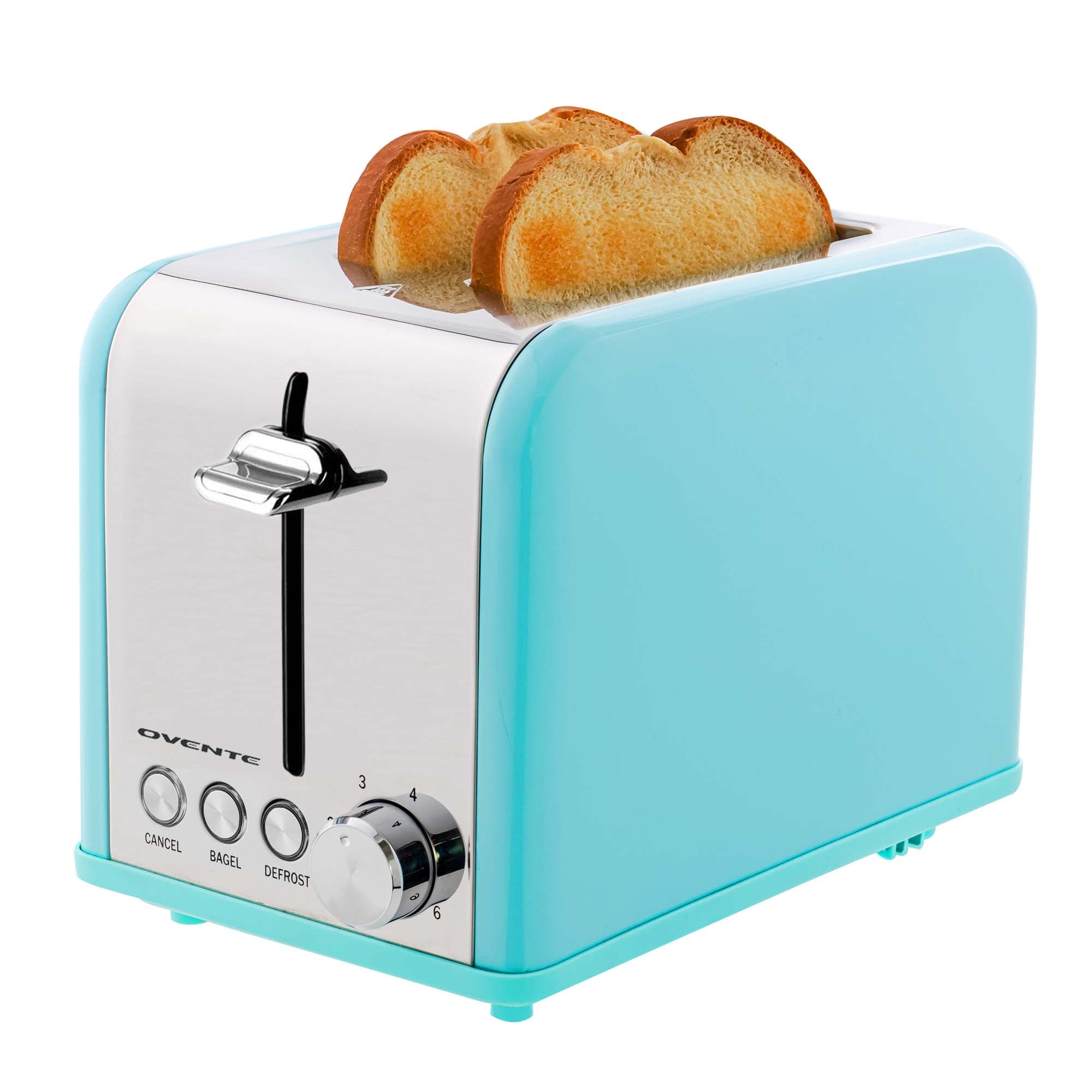 Ovente 2-Slice Toaster with Extra-Wide Slots TS2450T