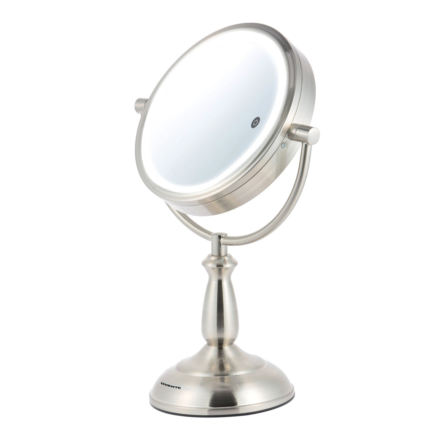 Ovente 8.5” Double Sided Tabletop Vanity Mirror with 3-Tone LED Light MPT85 Series