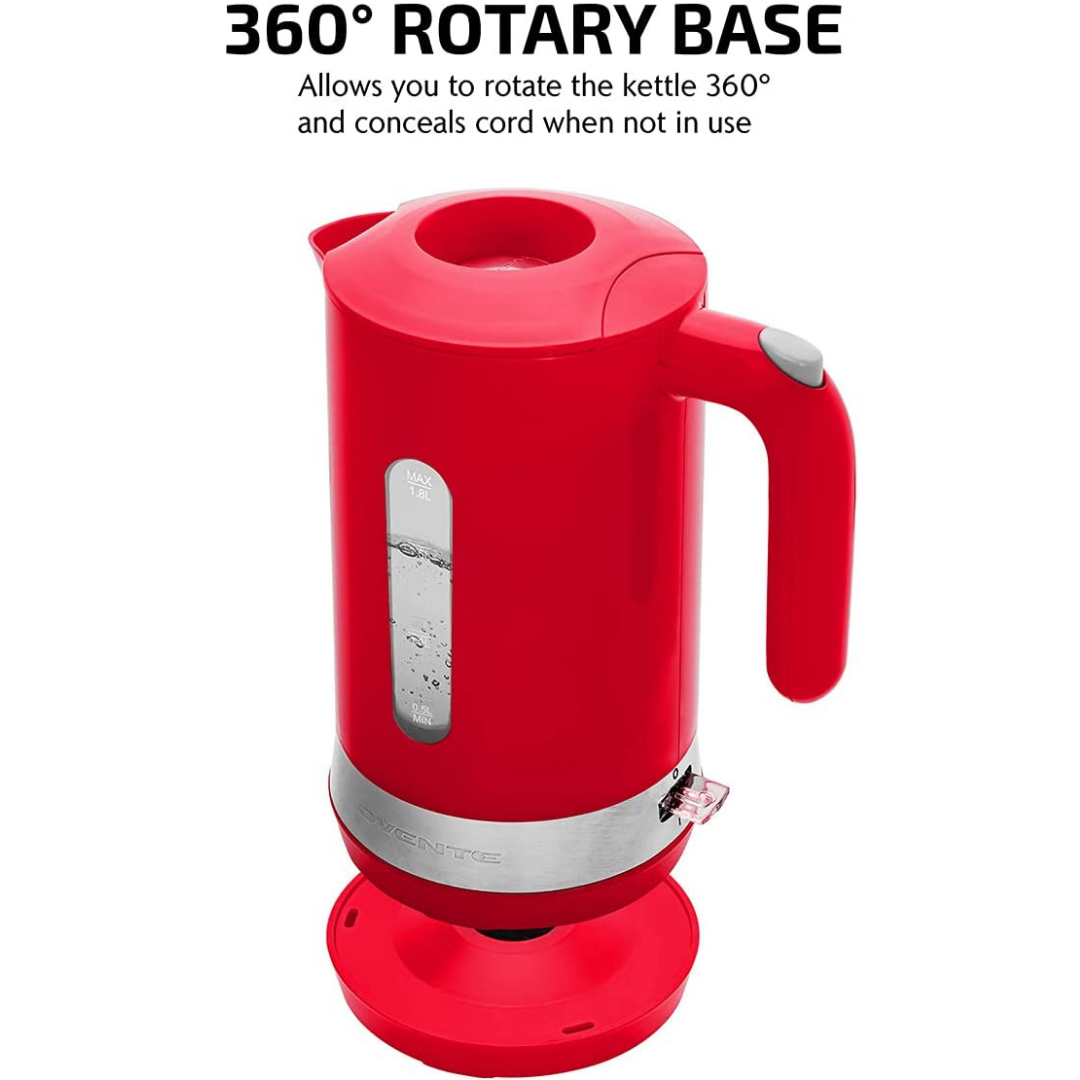 Ovente 1.8 Liter Electric Hot Water Kettle with ProntoFill Technology KP413