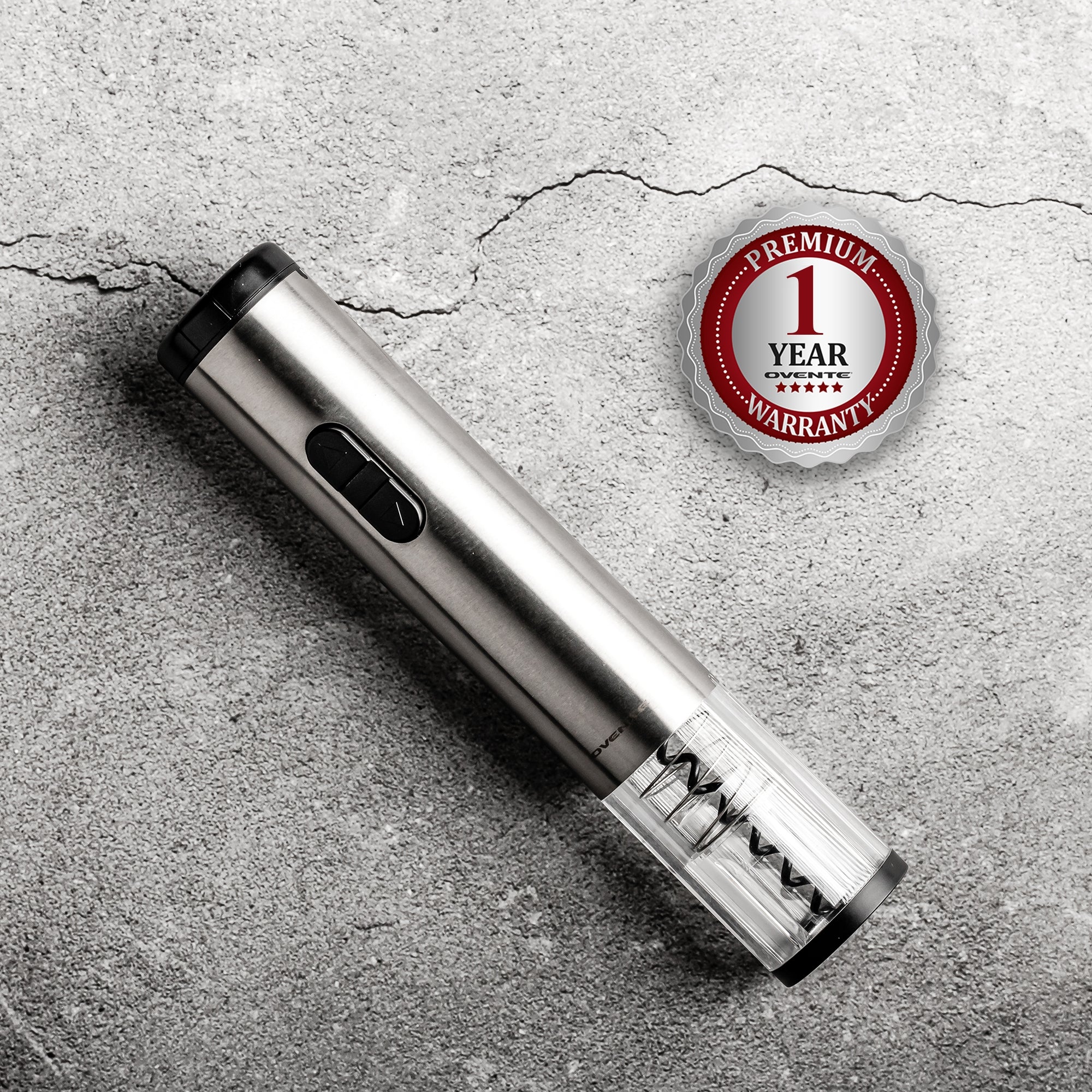 Ovente 10" Electric Wine Opener with Foil Cutter WO1381S