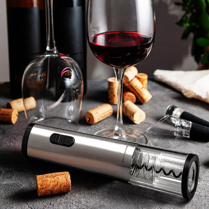 Ovente 10" Electric Wine Opener with Foil Cutter WO1381S