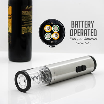 Ovente 10" Electric Wine Opener with Foil Cutter WO1381S