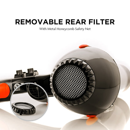 Ovente Ceramic Coated Professional Ionic Tourmaline Hair Dryer X3