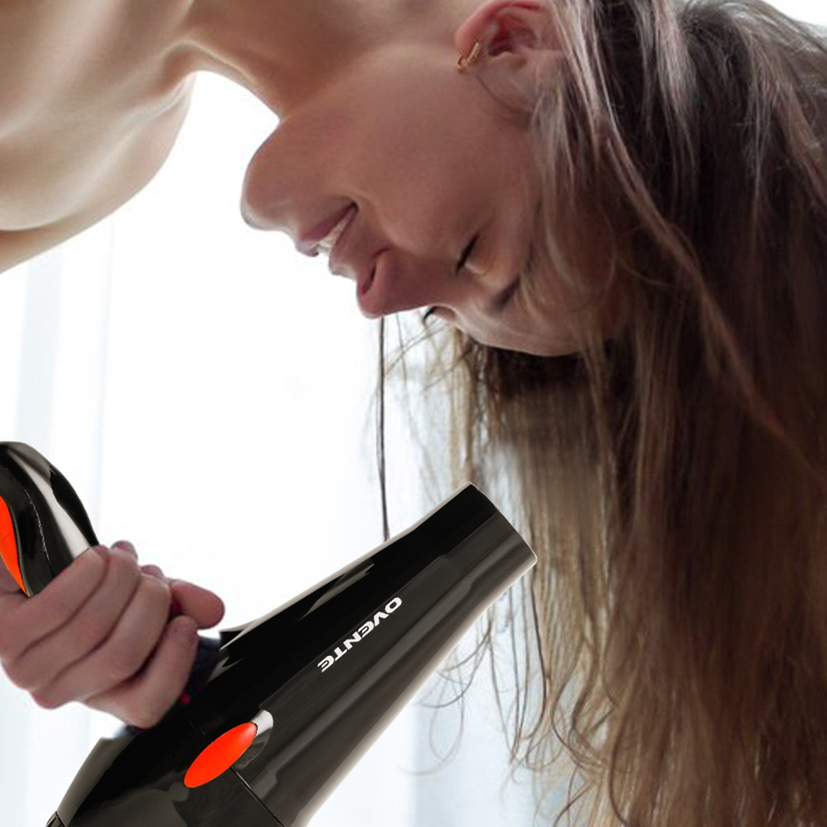 Ovente Ceramic Coated Professional Ionic Tourmaline Hair Dryer X3